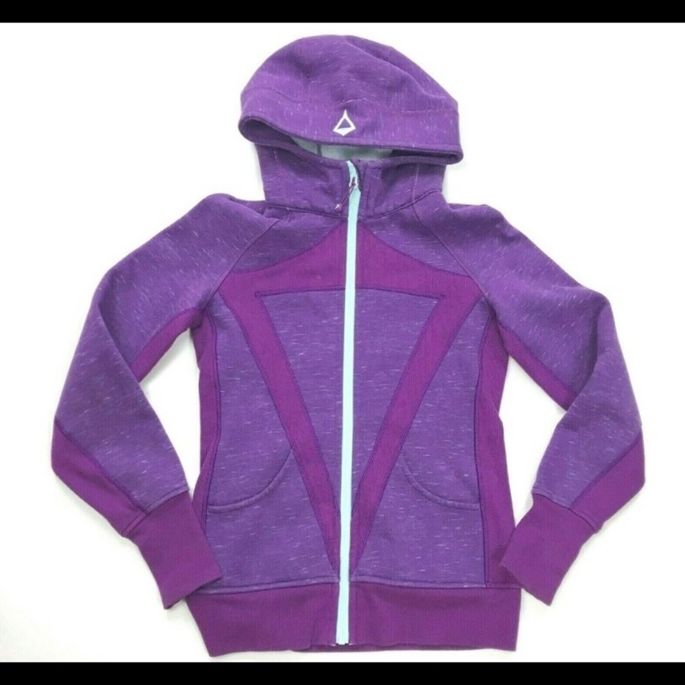Ivivva purple blue hoodie sweatshirt zip front